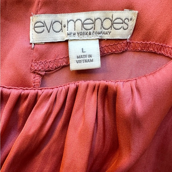 Pink Satin Blouse, Size L - Picture 3 of 3